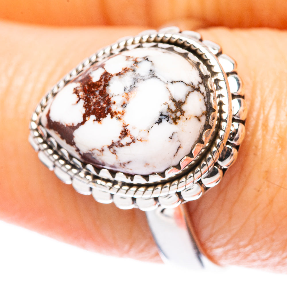Wild Horse Jasper Ring Size 8.5 (925 Sterling Silver) R3946