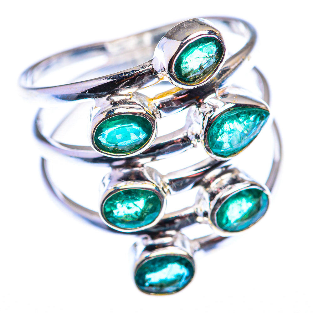 Zambian Emerald Ring Size 9.5 (925 Sterling Silver) RING140083