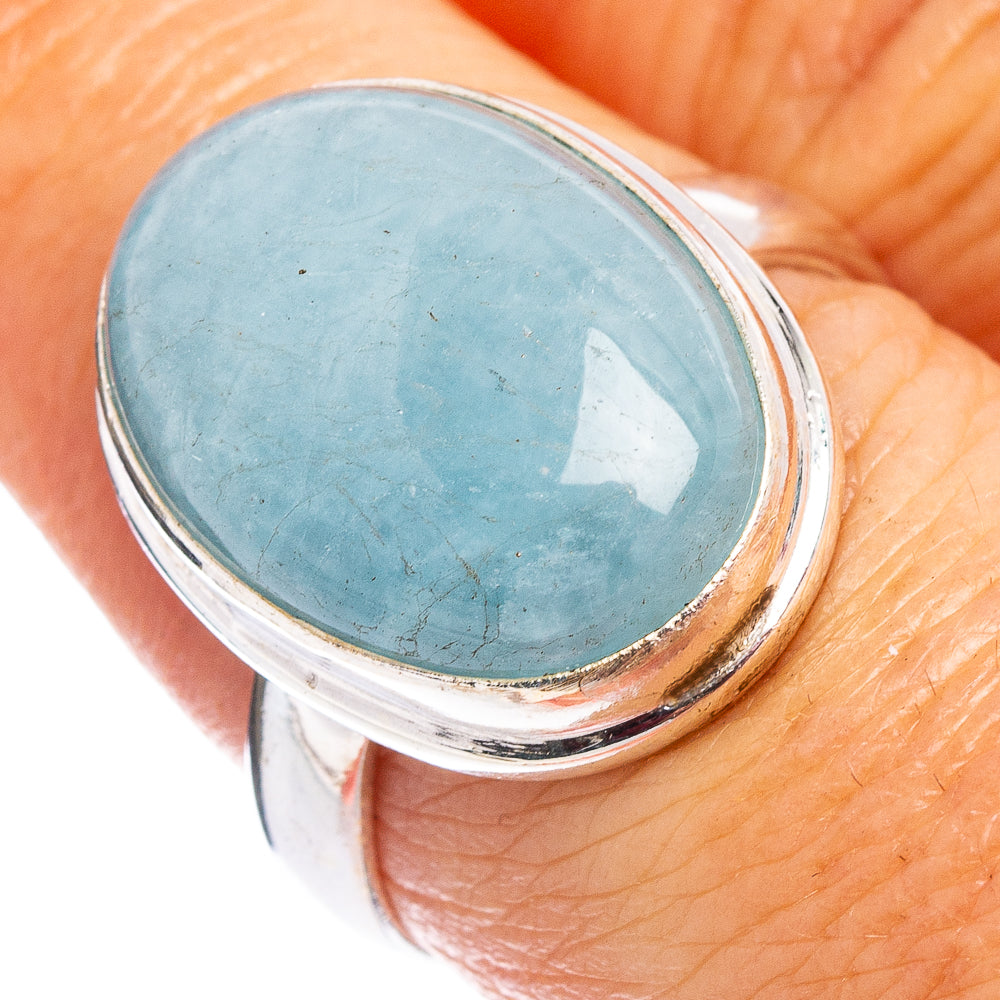 Aquamarine Ring Size 8 (.925 Sterling Silver)