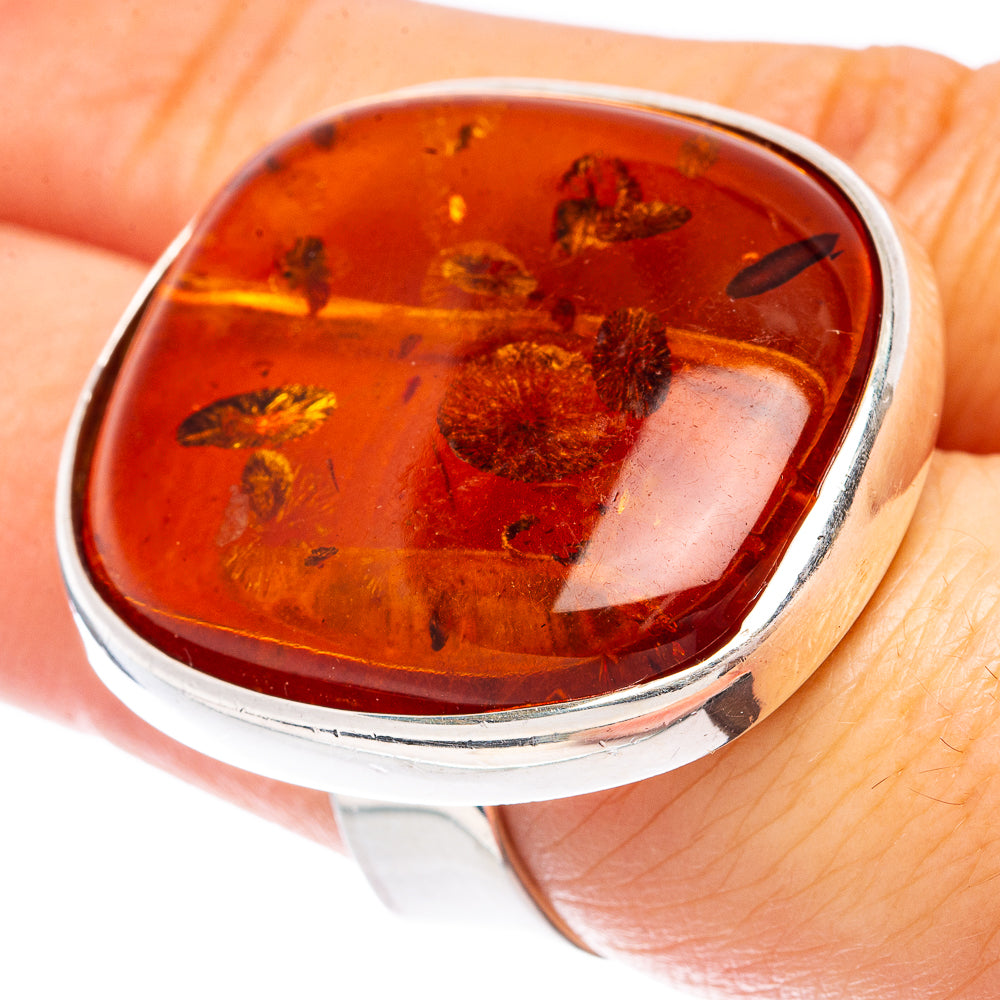 Baltic Amber Ring Size 7 (925 Sterling Silver) R1908