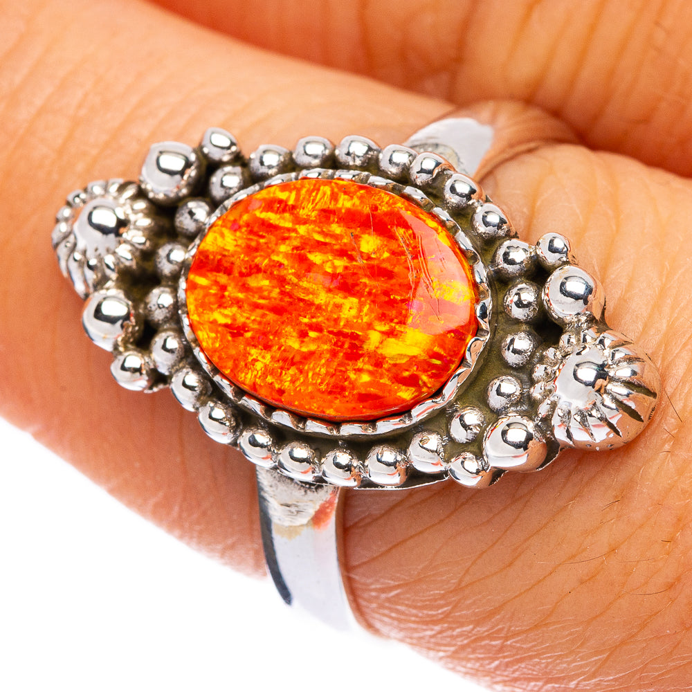 Synthetic Opal Ring Size 7 (925 Sterling Silver) R146073