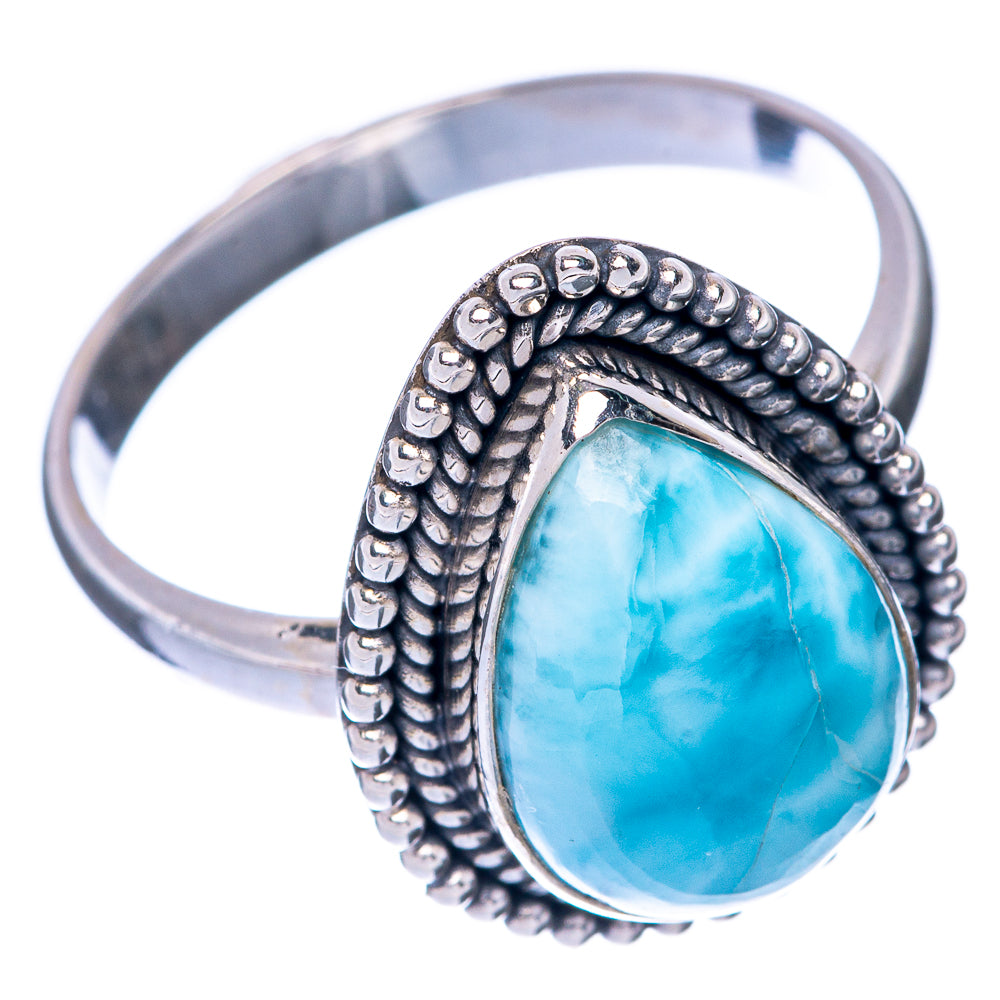 Large Larimar Ring Size 9.75 (925 Sterling Silver) R144828