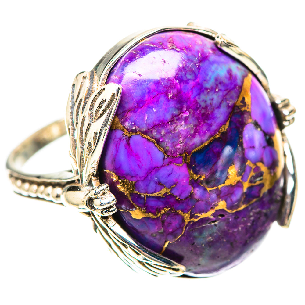 Purple Copper Composite Turquoise 925 Sterling Silver Ring Size 8 (925 Sterling Silver) RING139345
