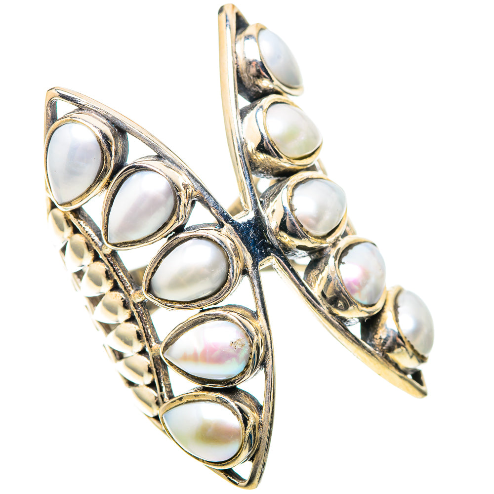 Large Cultured Pearl 925 Sterling Silver Ring Size 6.25 (925 Sterling Silver) RING139514