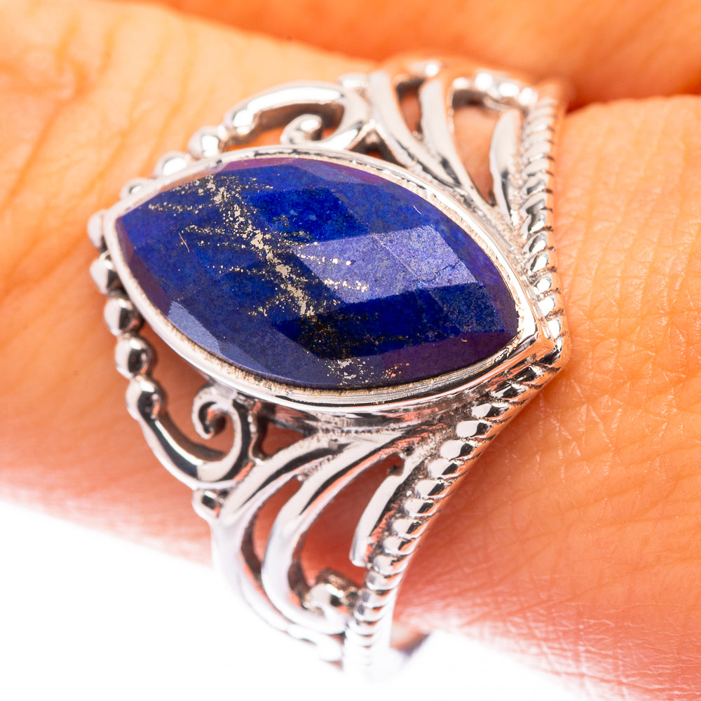Lapis Lazuli Ring Size 10 (925 Sterling Silver) R141279