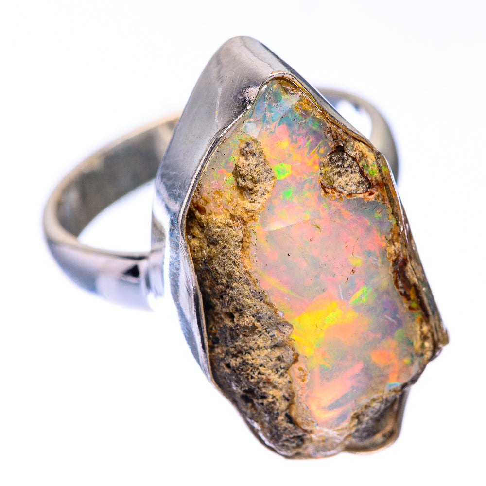Rough Ethiopian Opal Ring Size 6 (925 Sterling Silver) R140742