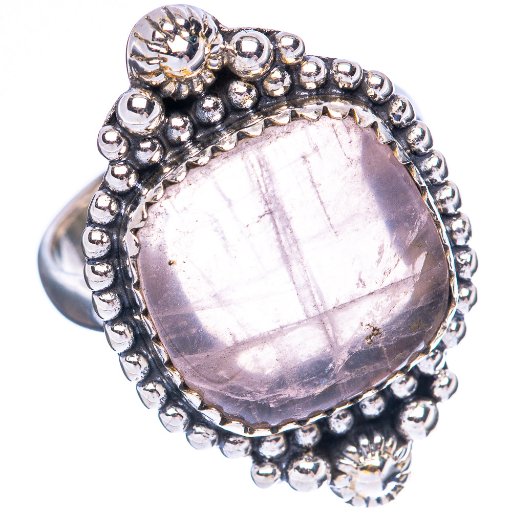 Rose Quartz Ring Size 7.5 (925 Sterling Silver) R3955