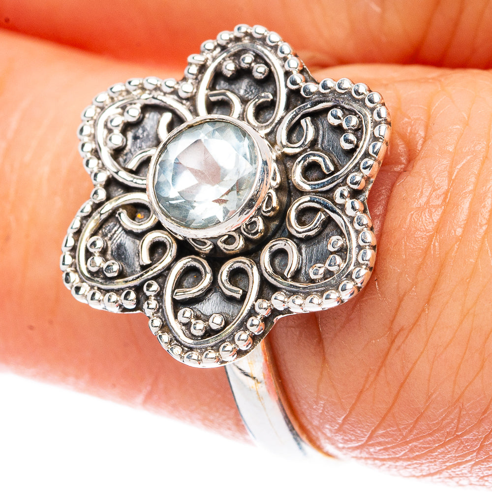 Value Blue Topaz Ring Size 7.25 (925 Sterling Silver) R3344