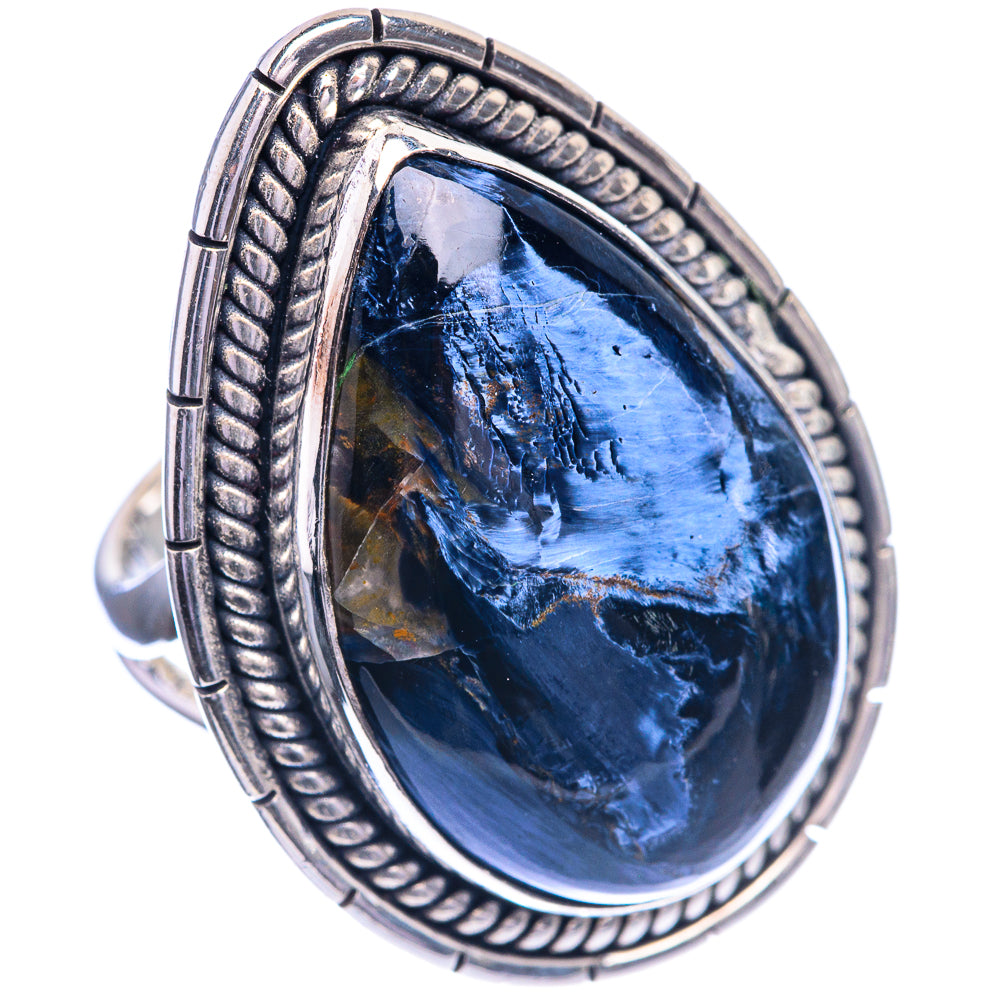 Large Pietersite 925 Sterling Silver Ring Size 6.5