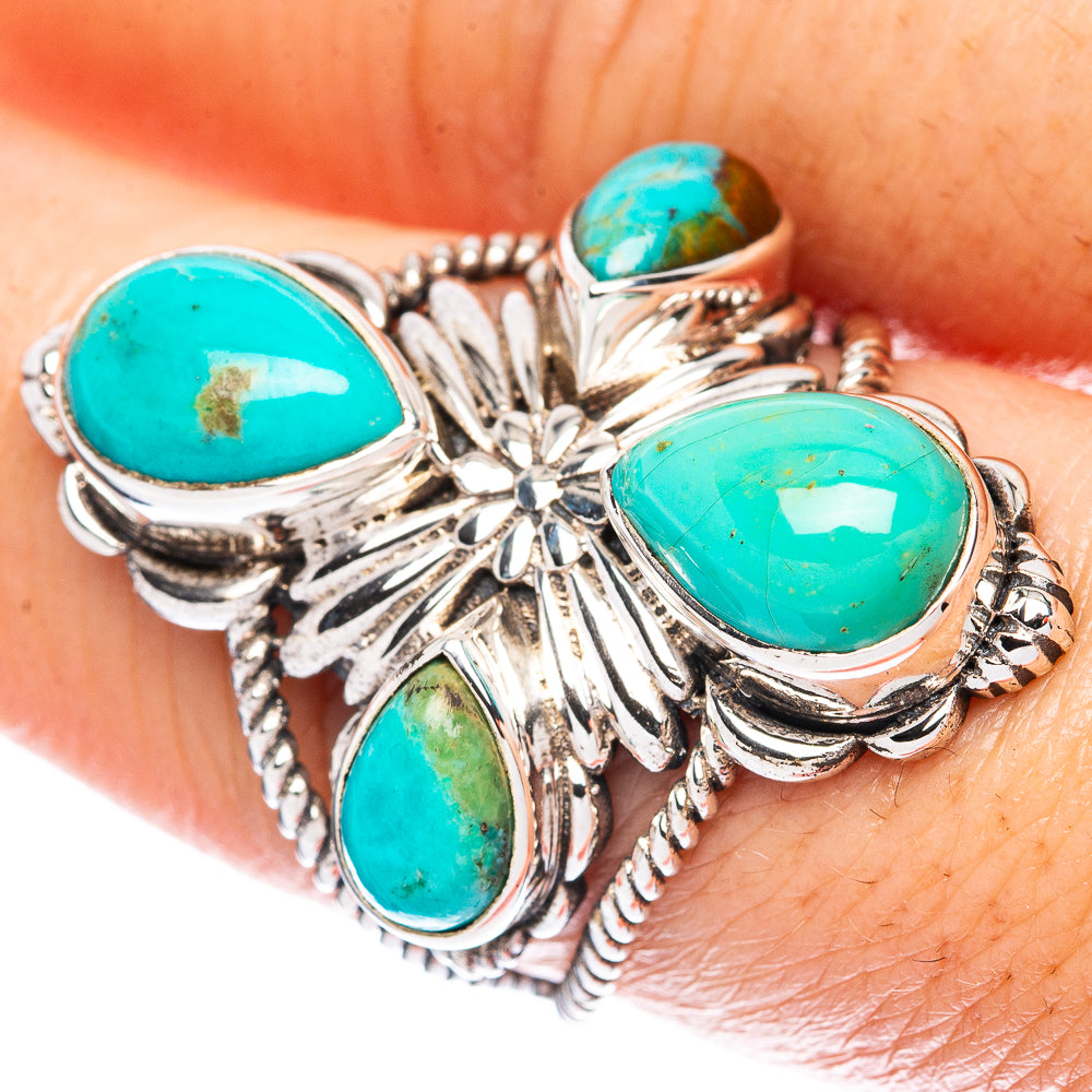 Chrysocolla Ring Size 8 (925 Sterling Silver) R2771