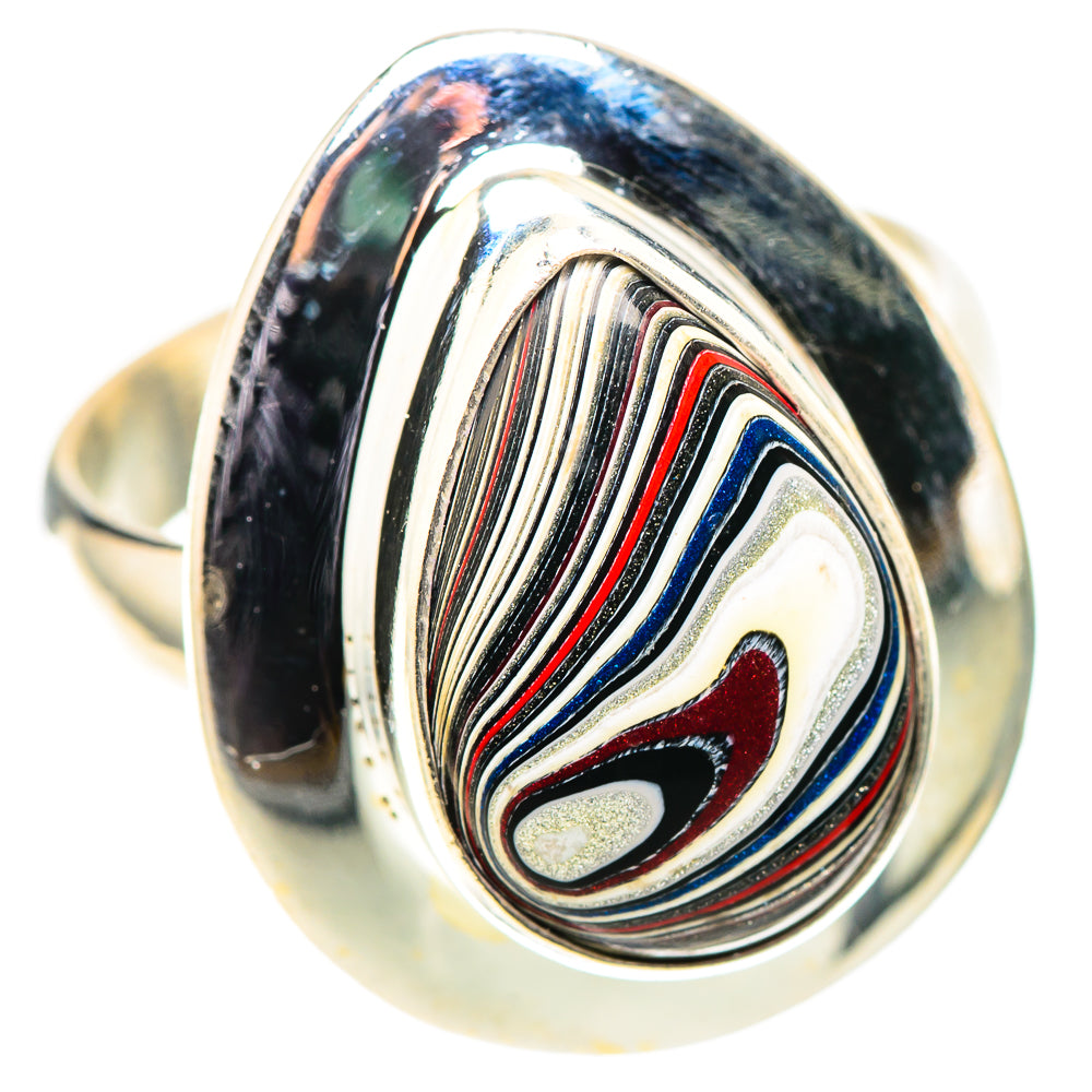 Fordite Ring Size 7.75 (925 Sterling Silver) RING138565
