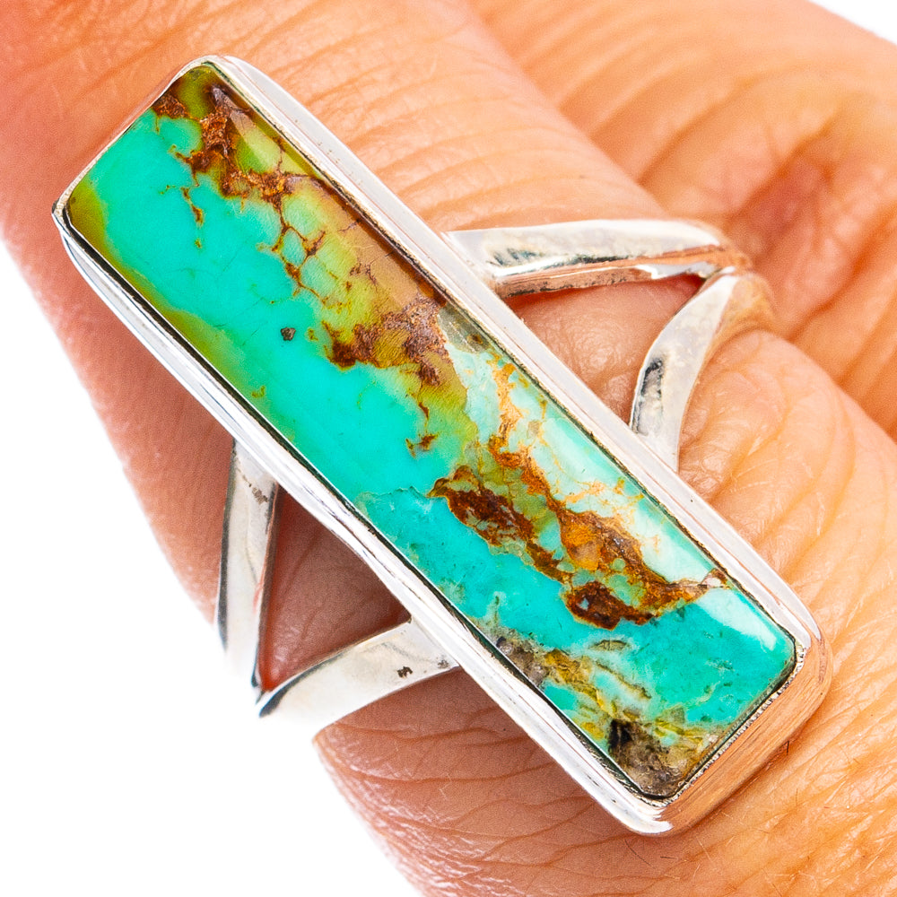Rare Kingman Turquoise Ring Size 7 (925 Sterling Silver) R8461