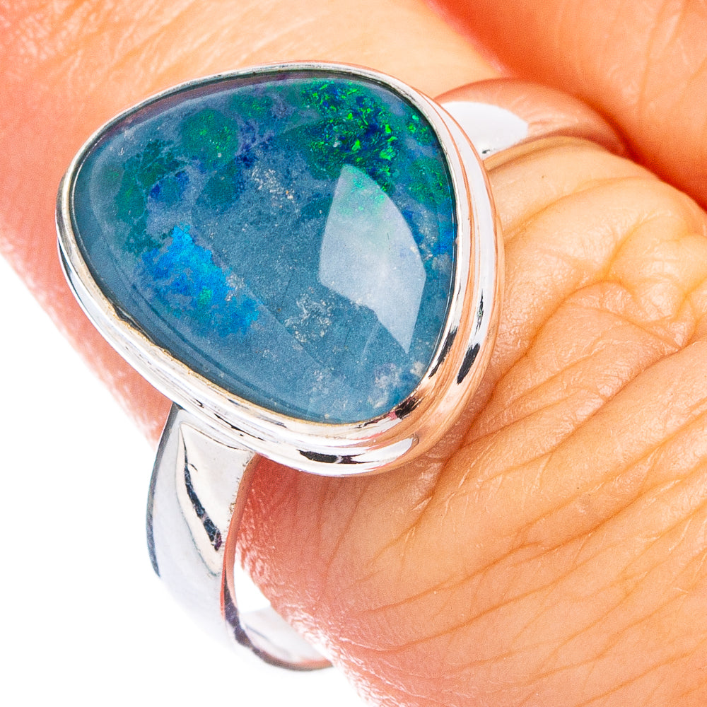 Rare Triplet Opal Ring Size 8.25 (.925 Sterling Silver)