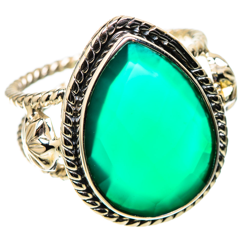 Premium Green Onyx Ring Size 8 (925 Sterling Silver) RING138104
