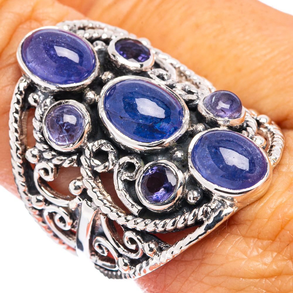 Signature Tanzanite Ring Size 9 (.925 Sterling Silver)