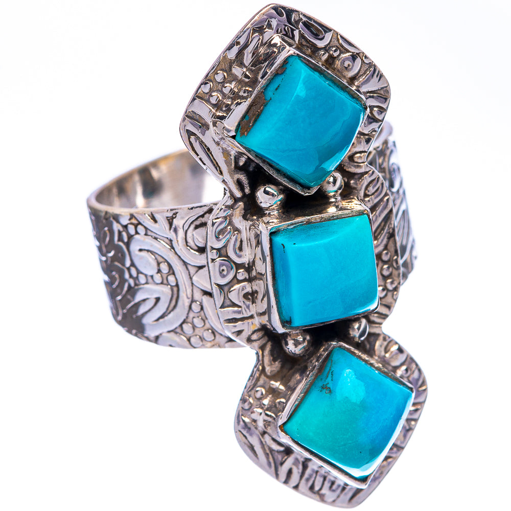 Sleeping Beauty Turquoise Ring Size 6.75 (925 Sterling Silver) R144643