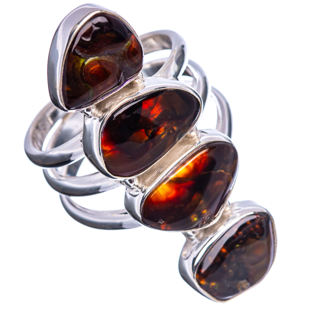 Premium Mexican Fire Opal Ring Size 6.75 (.925 Sterling Silver)