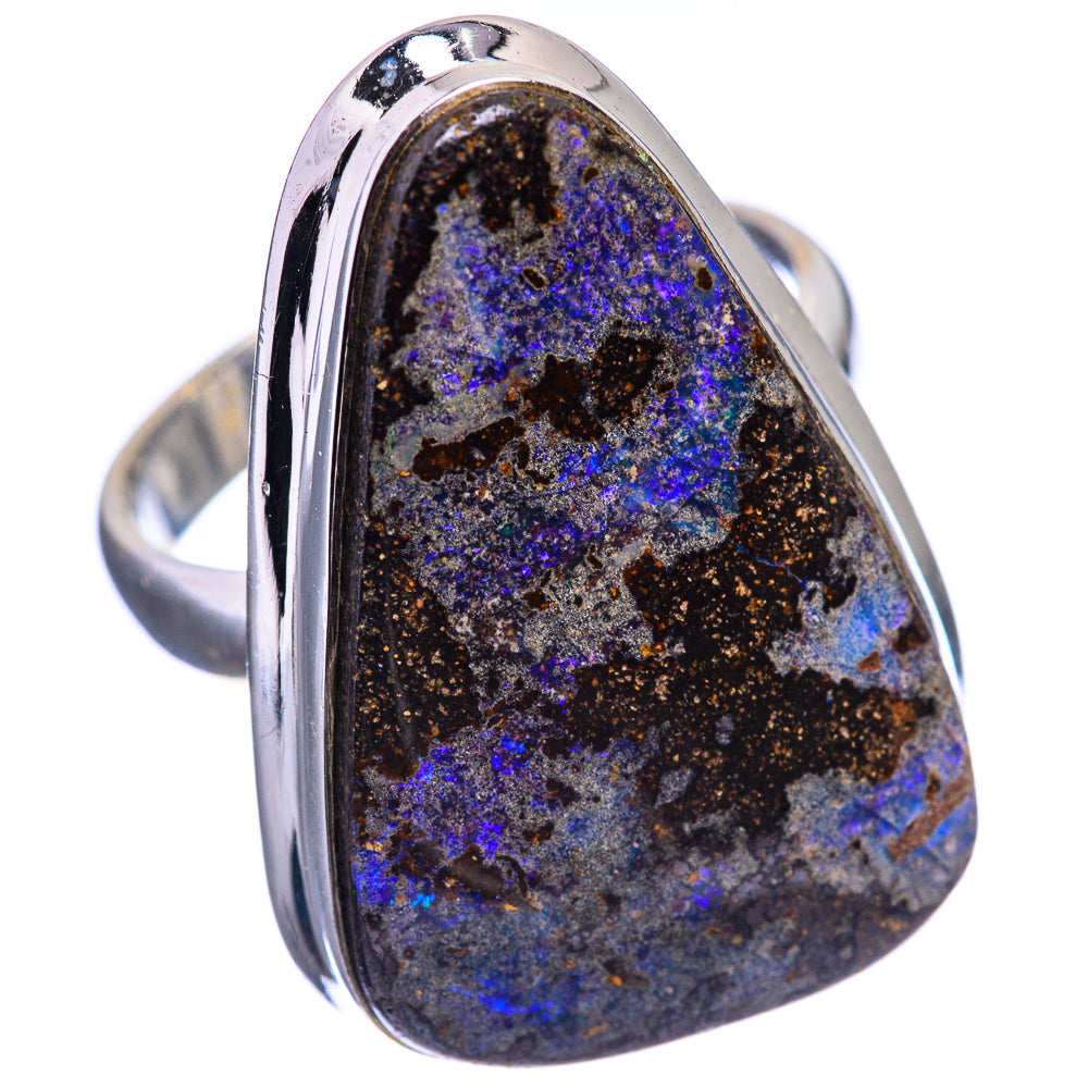 Boulder Opal Ring Size 8 (925 Sterling Silver) R142168