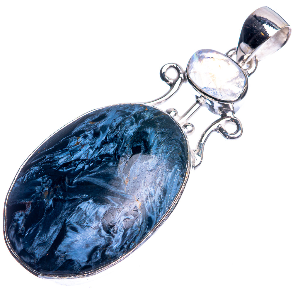 Pietersite, Rainbow Moonstone Pendant 2" (925 Sterling Silver) P39097