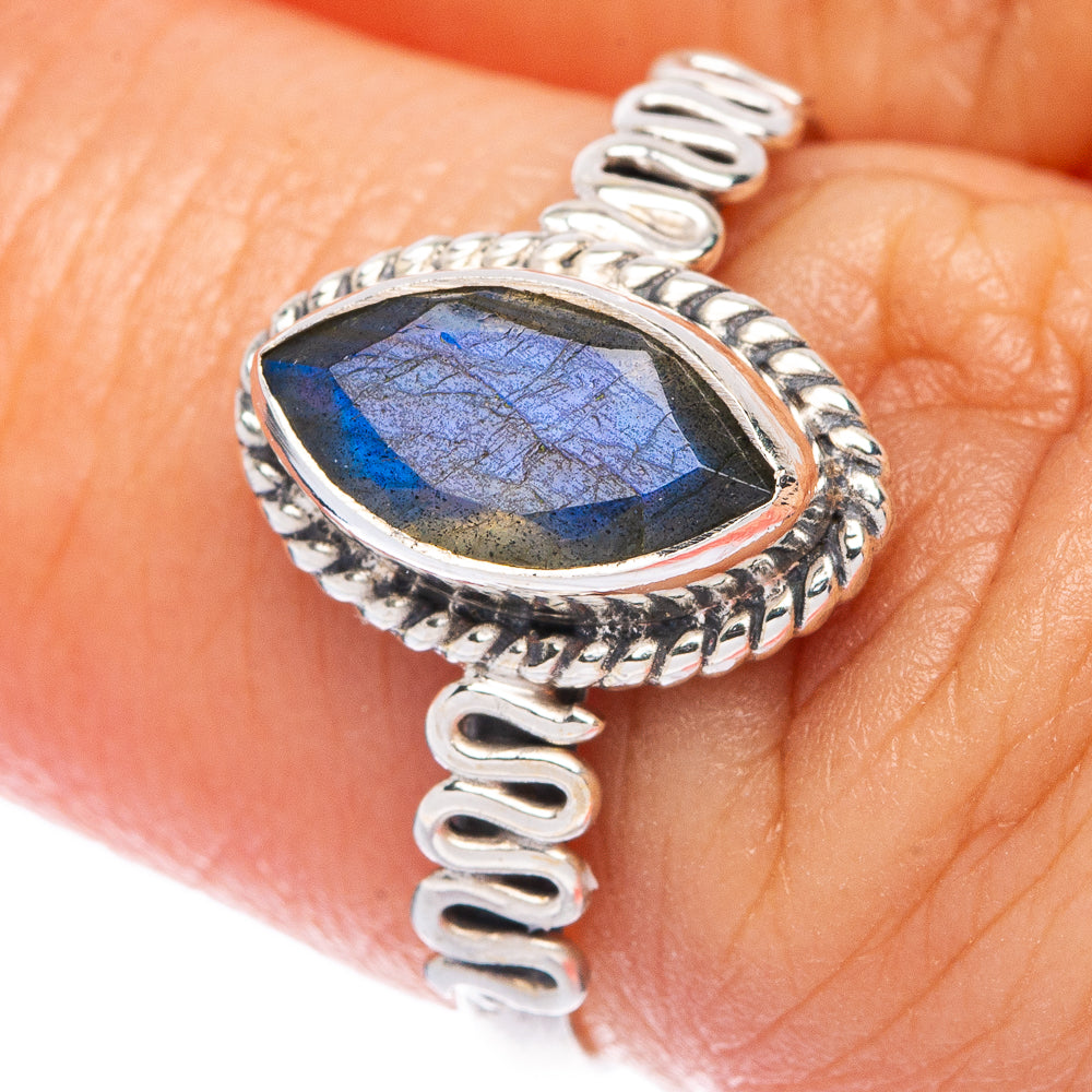Labradorite Dainty Ring Size 6.25 (925 Sterling Silver) R145762