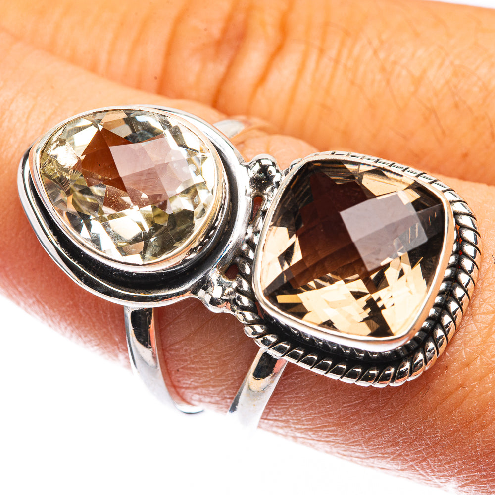 Large Multi-Topaz Ring Size 8.25 (925 Sterling Silver) R142734