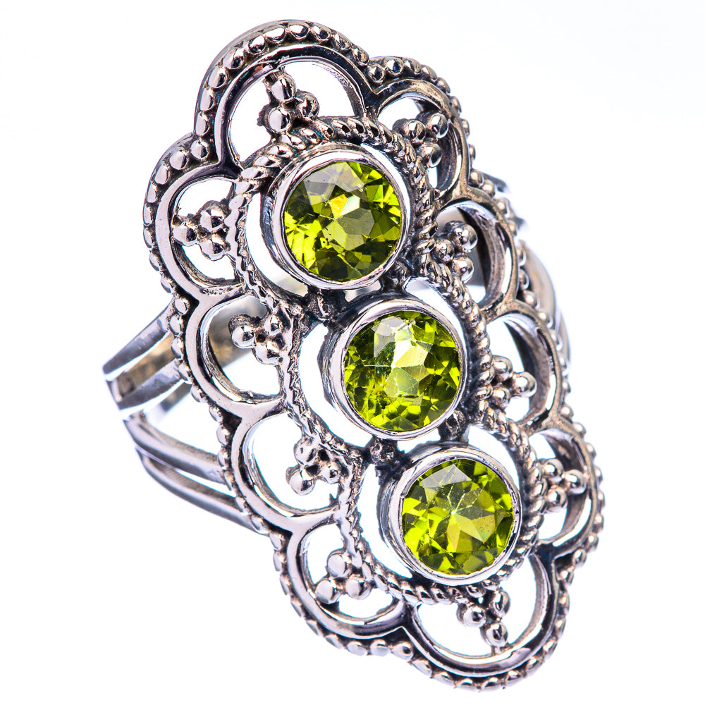 Peridot Ring Size 6.75 (925 Sterling Silver) R142653