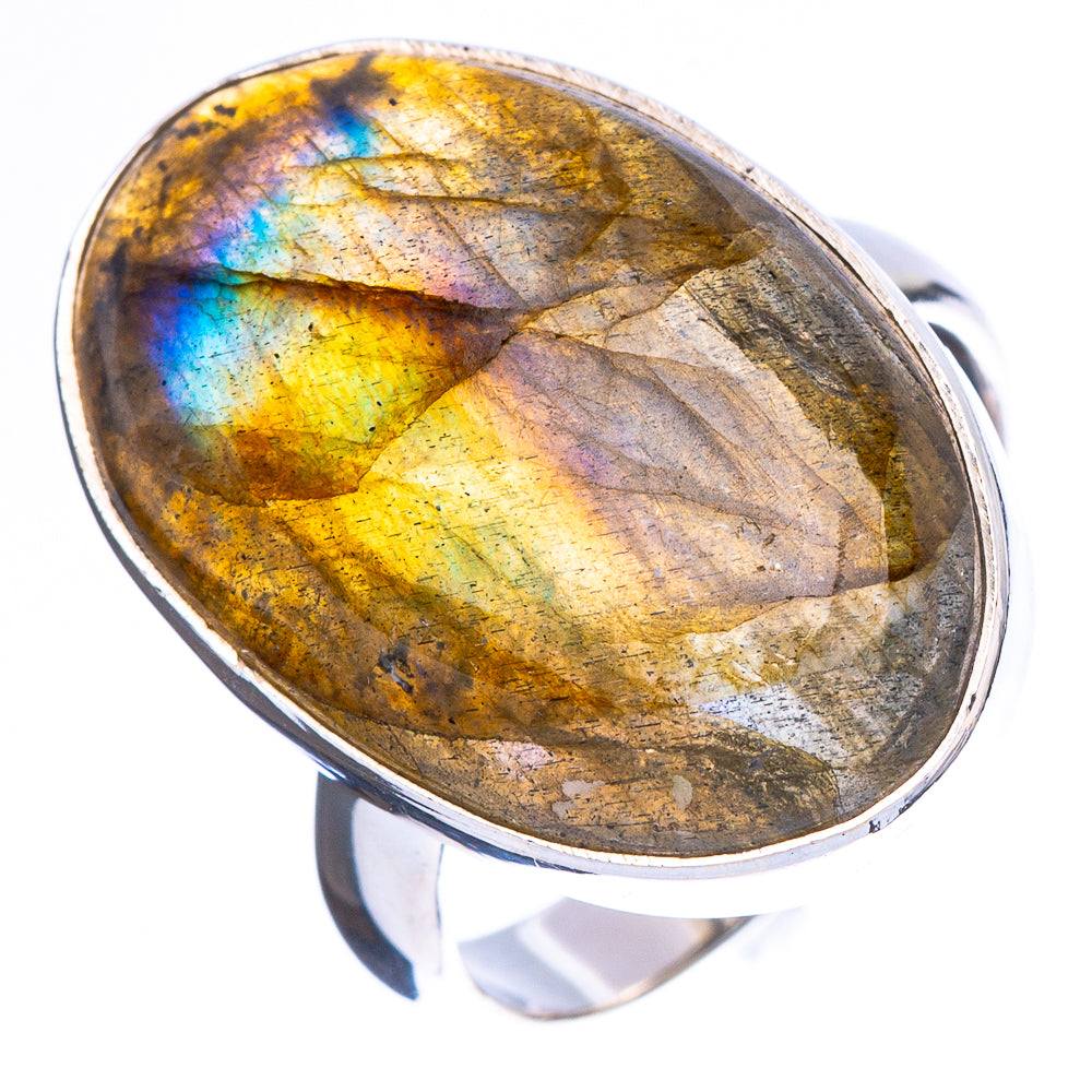 Labradorite Ring Size 6.5 (925 Sterling Silver) R4706