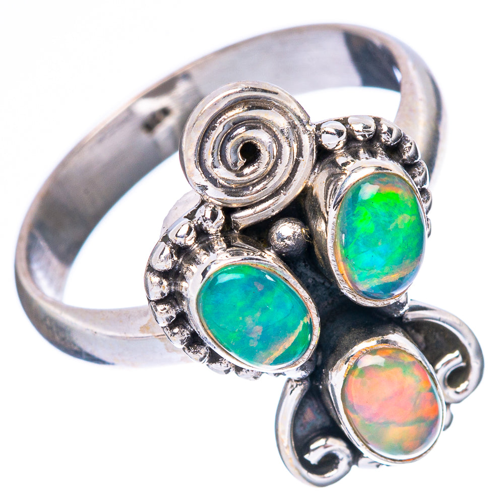Rare Ethiopian Opal Ring Size 8.25 (925 Sterling Silver) R4341