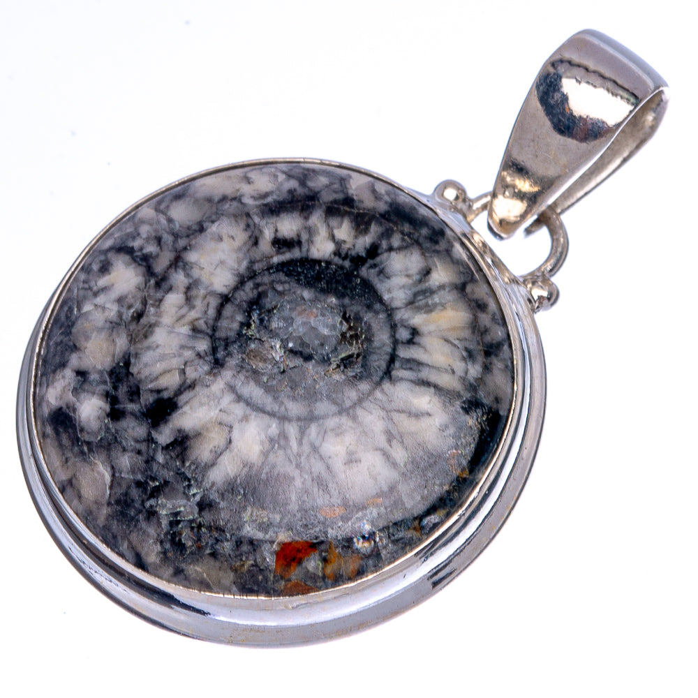 Pinolith Jasper Pendant 1 3/8" (925 Sterling Silver) P40449