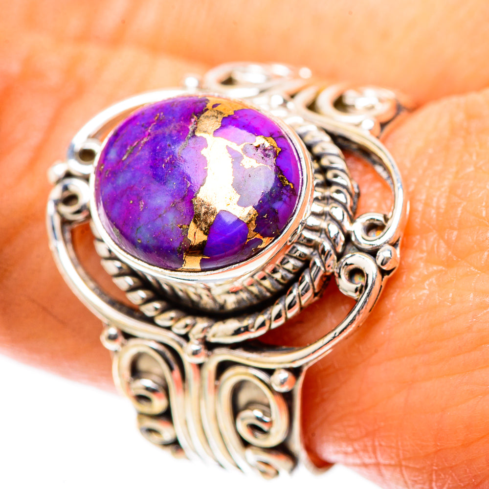 Purple Copper Composite Turquoise Ring Size 10 (925 Sterling Silver) RING137914