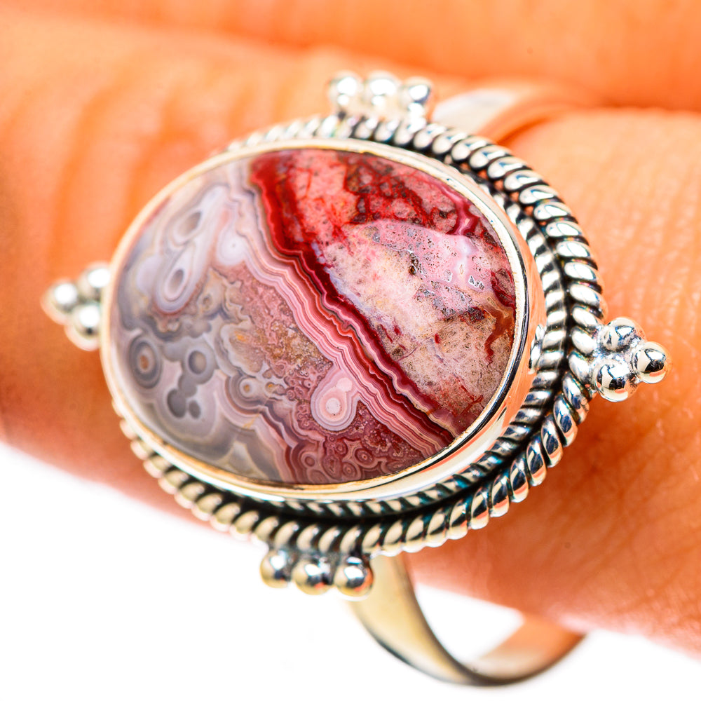 Crazy Lace Agate Ring Size 11.75 (925 Sterling Silver) RING138506
