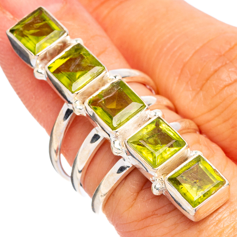 Peridot Ring Size 5.75 (.925 Sterling Silver)
