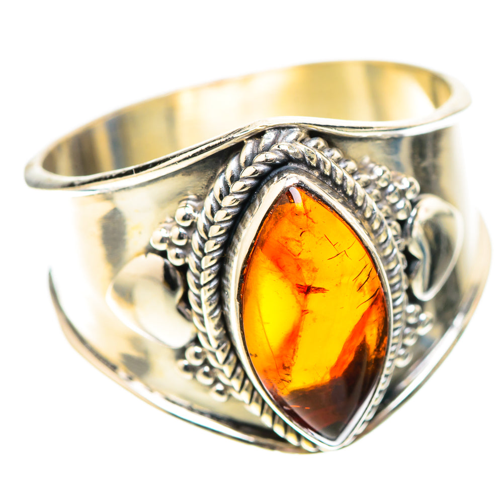Baltic Amber Ring Size 10.25 (925 Sterling Silver) RING138878
