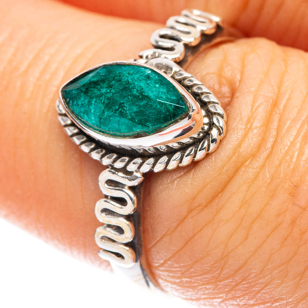 Green Sillimanite Ring Size 6.75 (925 Sterling Silver) R5658