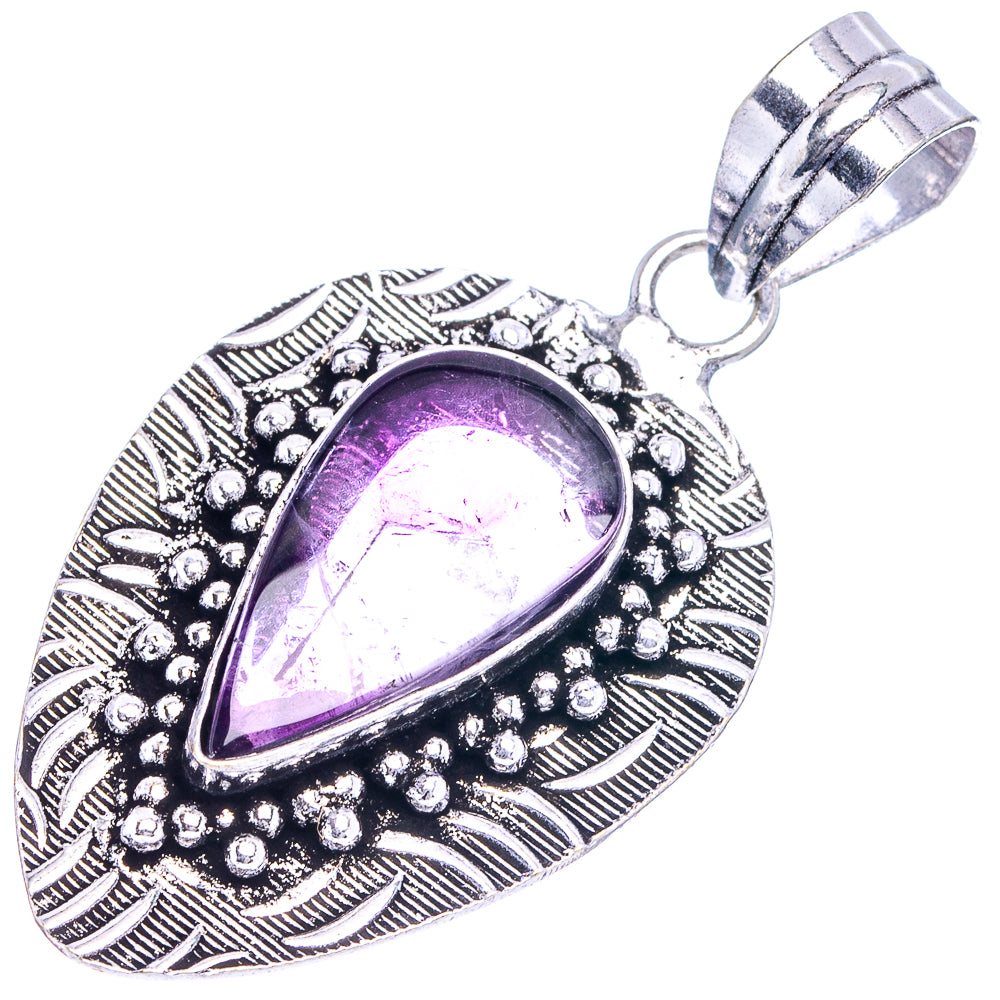 Amethyst Pendant 2" (German Silver)