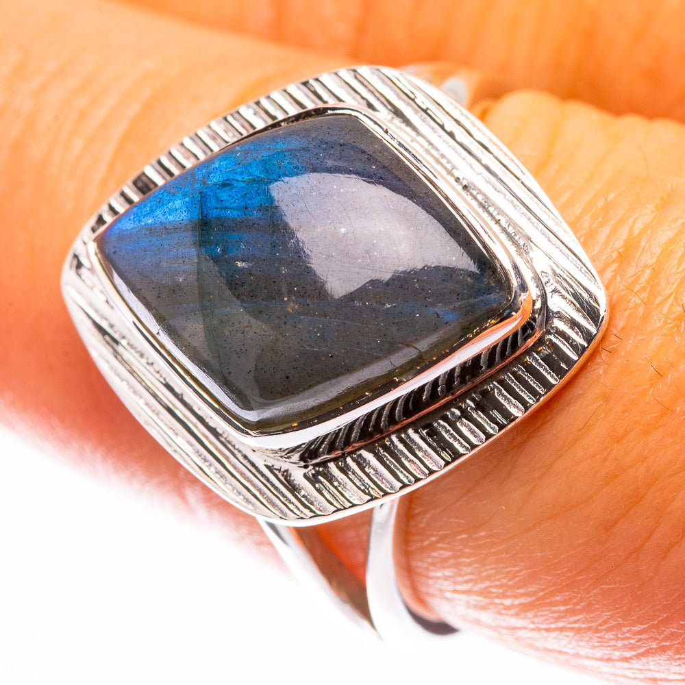 Premium Labradorite Ring Size 8 (925 Sterling Silver) R141877