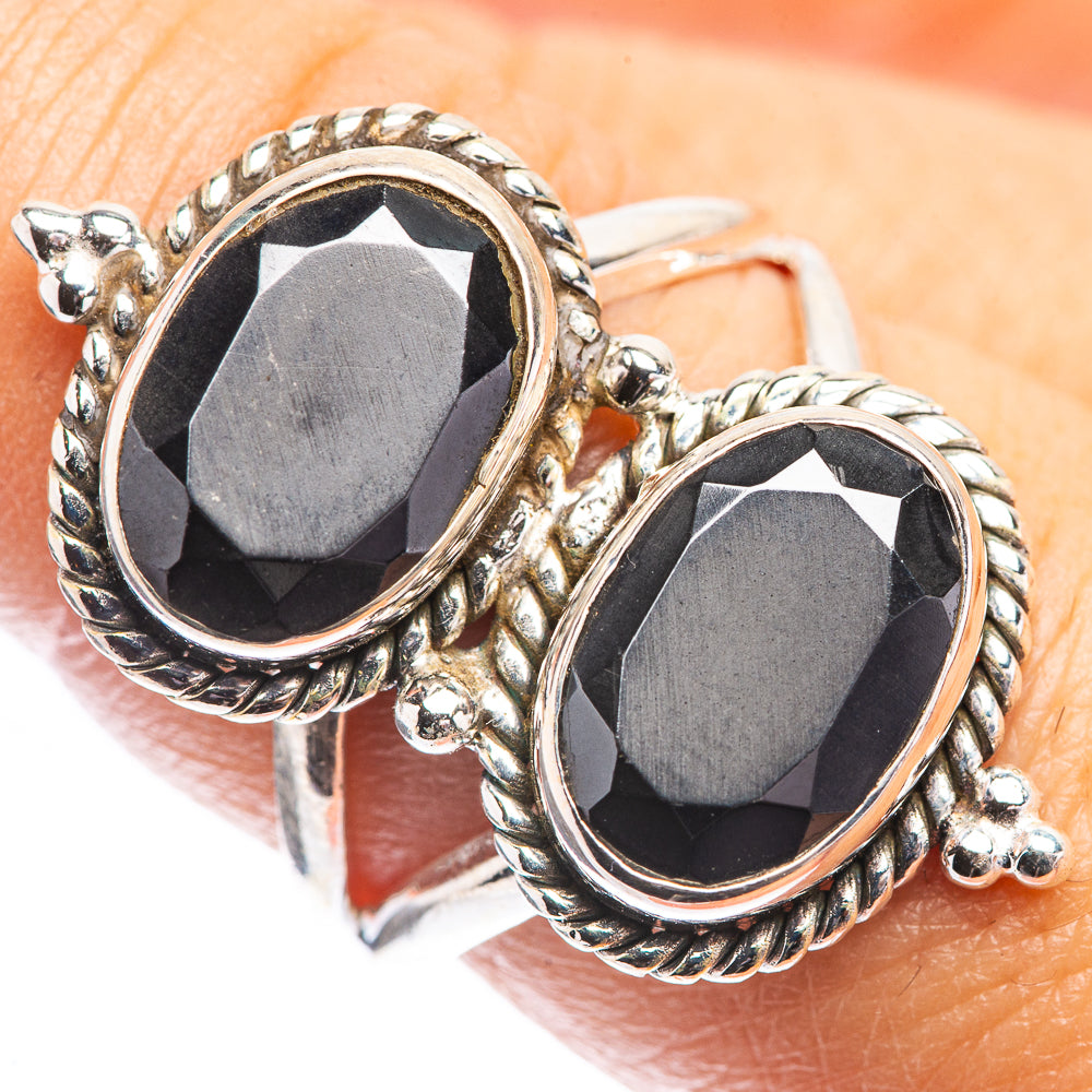 Black Onyx Ring Size 7.75 (925 Sterling Silver) R142677
