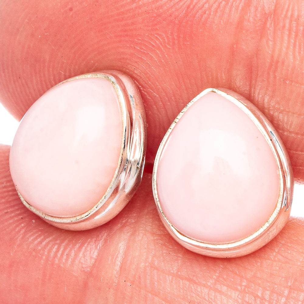 Pink Opal Earrings 1/2" (925 Sterling Silver) E433428