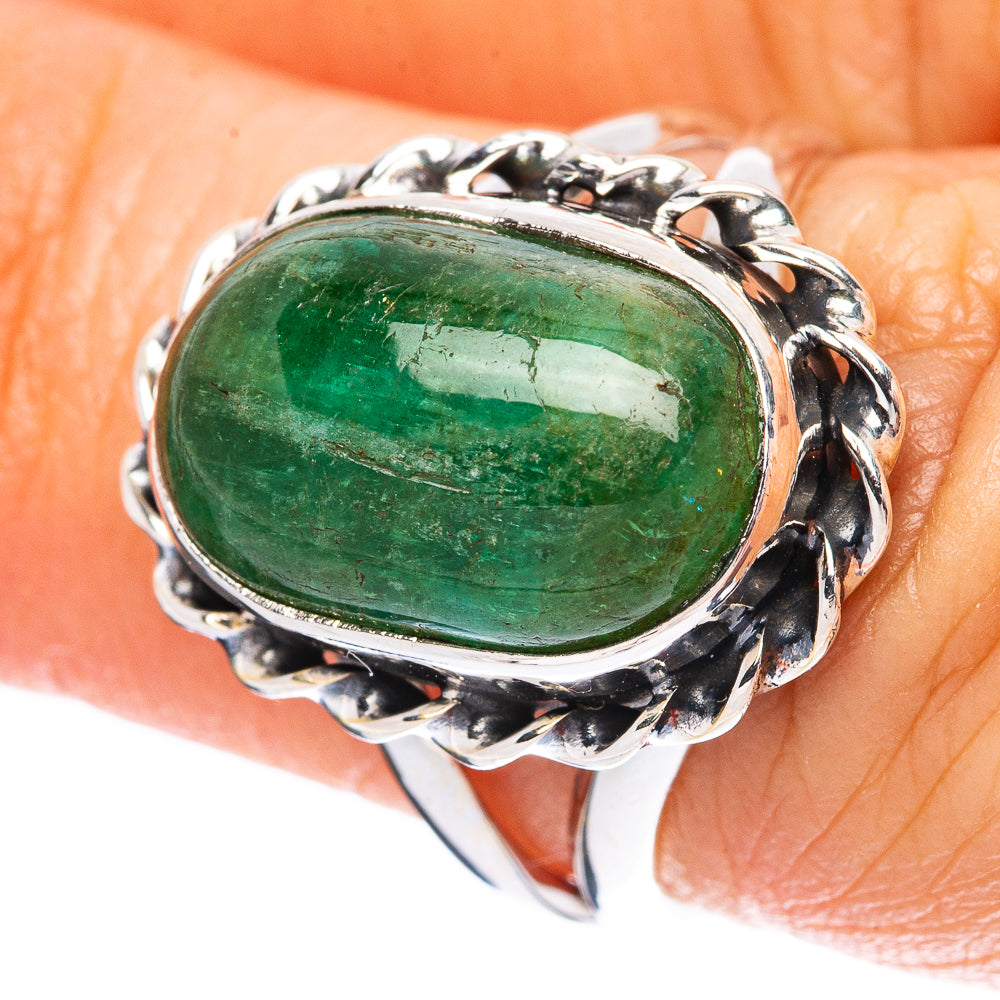 Green Aventurine 925 Sterling Silver Ring Size 6 (925 Sterling Silver) R3844