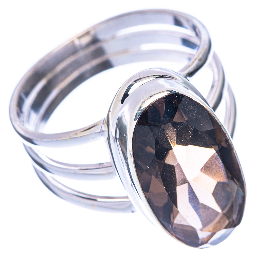 Smoky Quartz Ring Size 8.75 (925 Sterling Silver) R1757