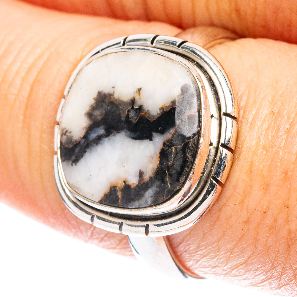 Zebra Jasper Ring Size 8 (925 Sterling Silver) R4935