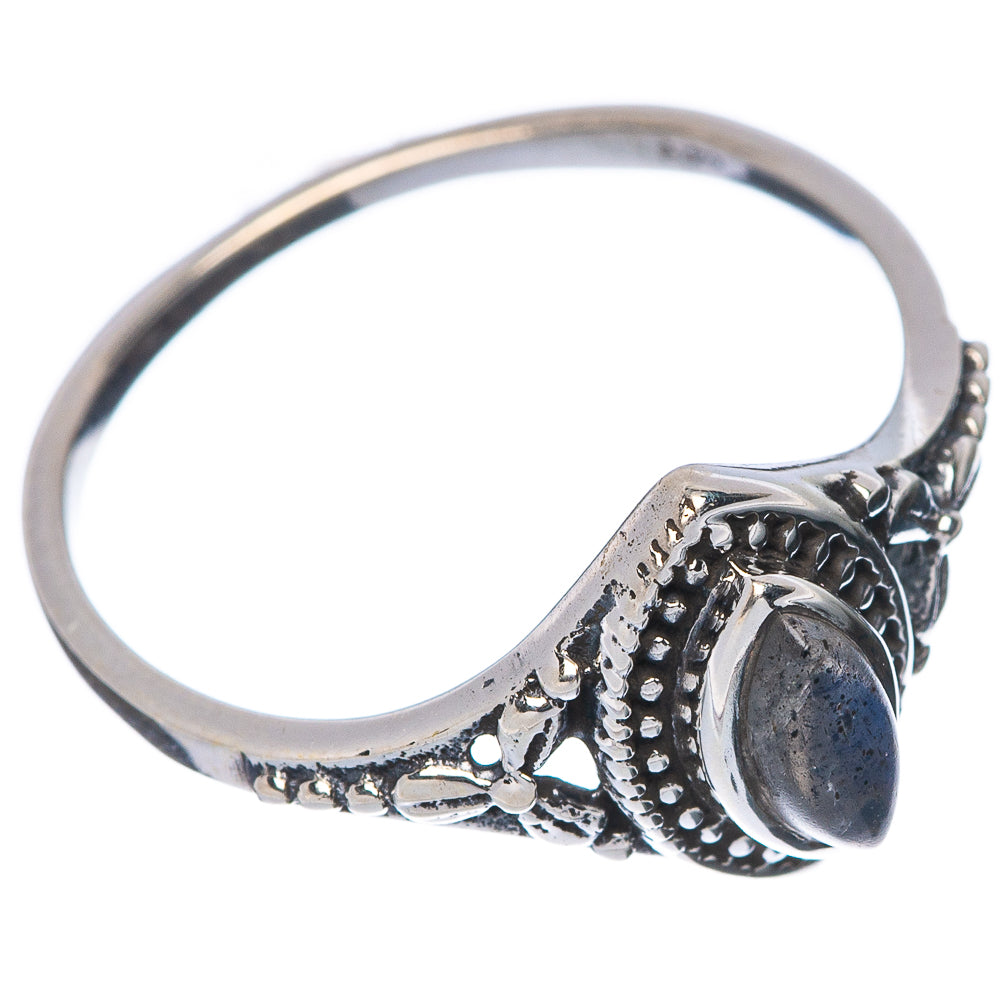 Labradorite Dainty Ring Size 7 (925 Sterling Silver) R145873