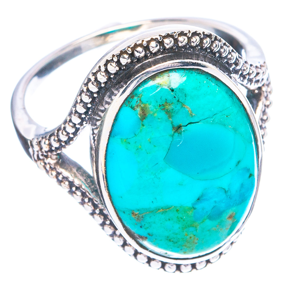 Rare Arizona Turquoise Ring Size 7.5 (925 Sterling Silver) R4719