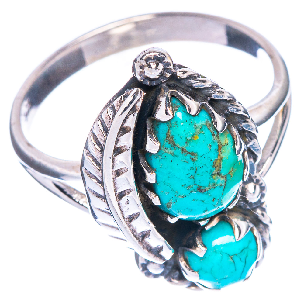 Rare Kingman Turquoise Ring Size 8 (925 Sterling Silver) R147151