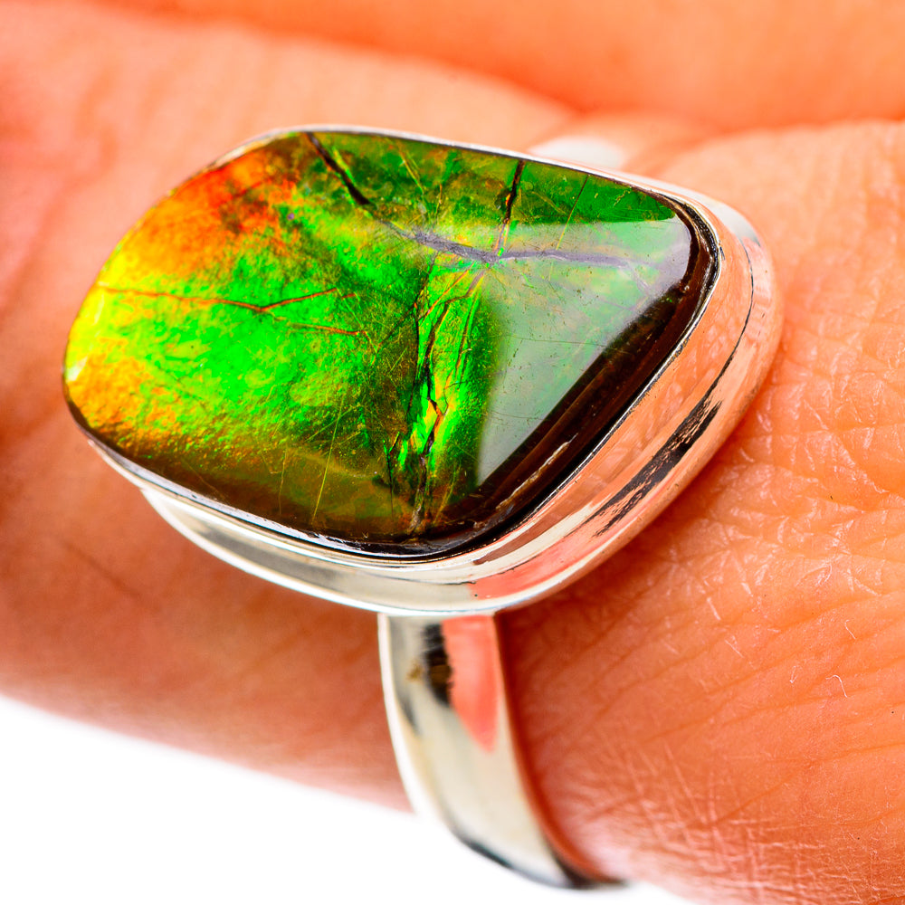 Ammolite Ring Size 9 (925 Sterling Silver) RING138761