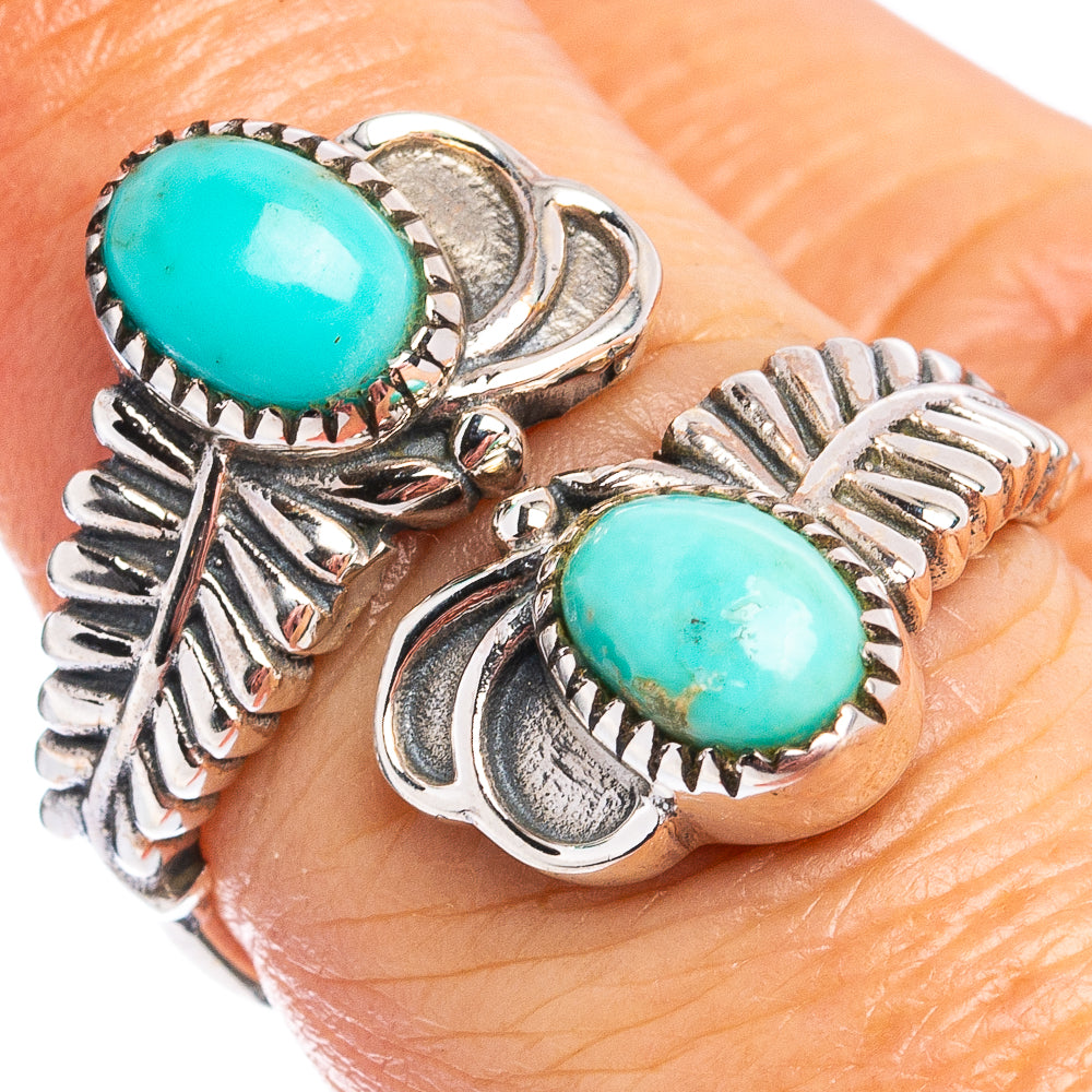 Mohave Turquoise Ring Size 7 Adjustable (.925 Sterling Silver)