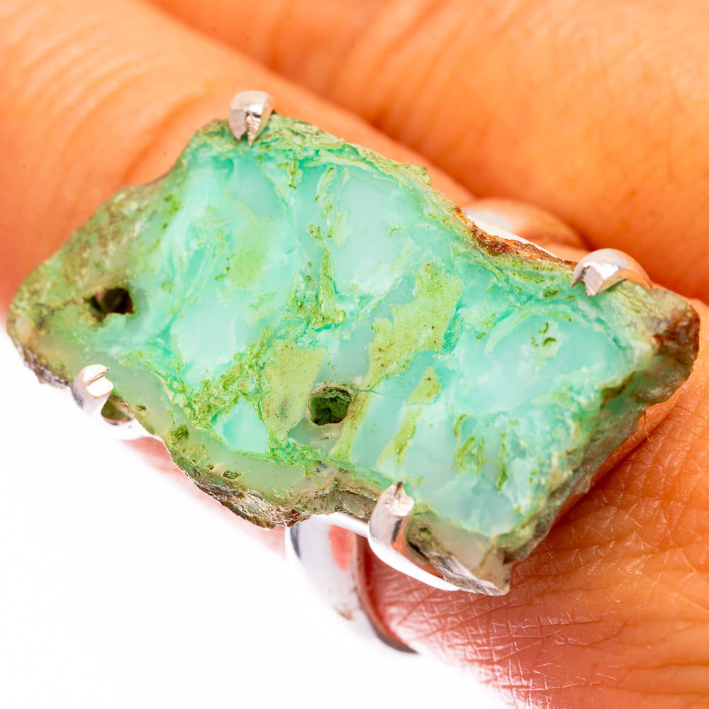 Large Peruvian Opal Ring Size 9.5 (925 Sterling Silver) R140784