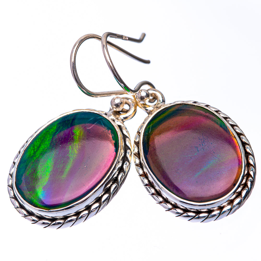 Aura Opal Earrings 1 3/8" (925 Sterling Silver) E432304