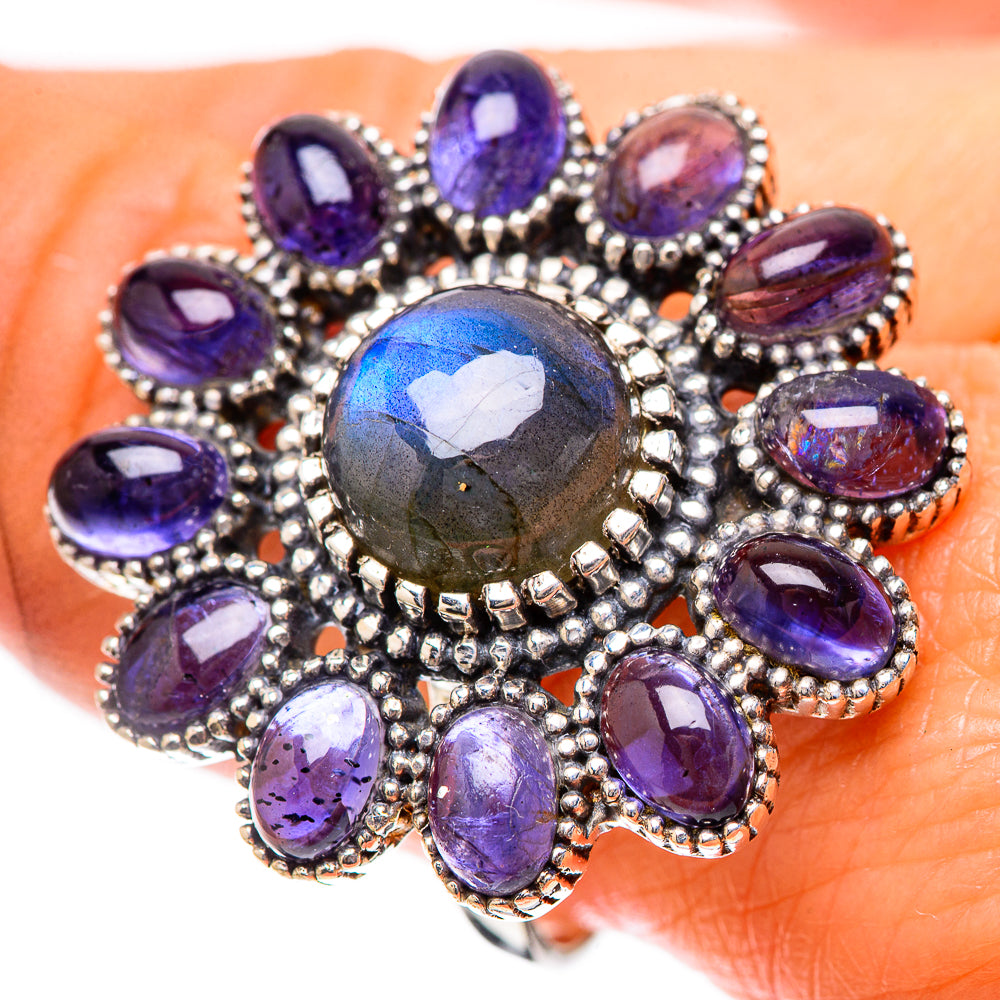 Large Labradorite, Tanzanite Ring Size 10 (925 Sterling Silver) RING137973