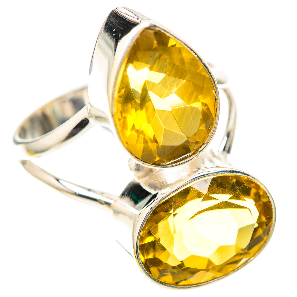 Large Faceted Citrine 925 Sterling Silver Ring Size 10.75 (925 Sterling Silver) RING139679